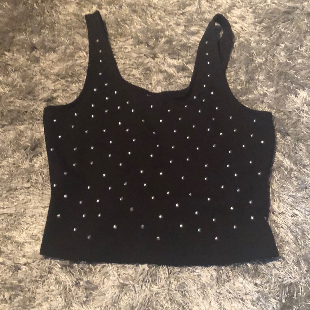 Sparkle & fade crop top